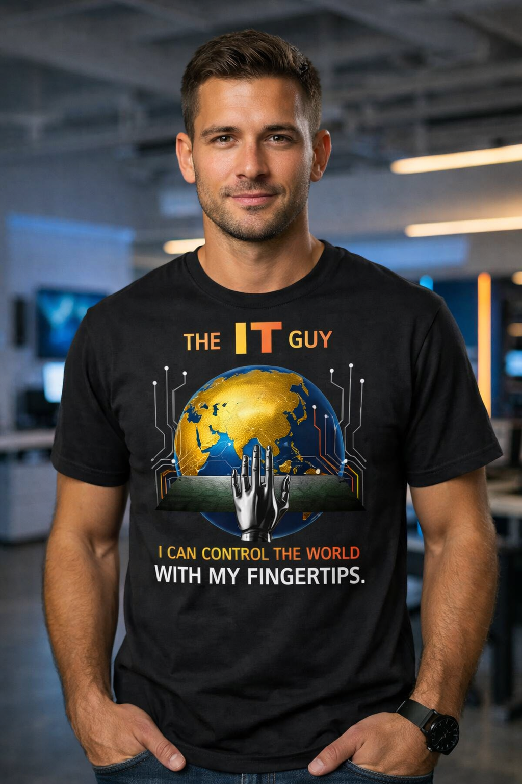The IT Guy Tee – Control the World