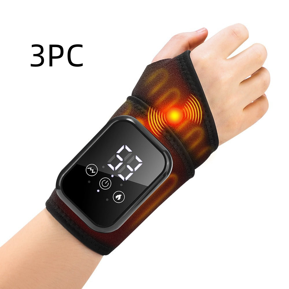 Electric Touchscreen Hand & Wrist Massager — 3 Vibration Modes + 3 Heat Levels