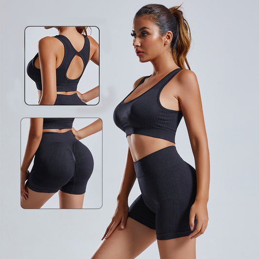 Women’s 2-Piece Yoga Set – Vest & Shorts