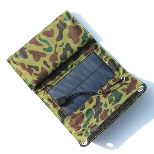 Pocket‑sized Camouflage 7W Solar Power Bank