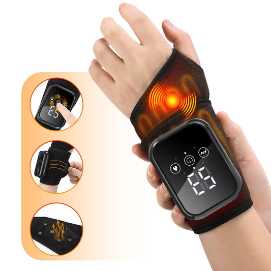 Electric Touchscreen Hand & Wrist Massager — 3 Vibration Modes + 3 Heat Levels