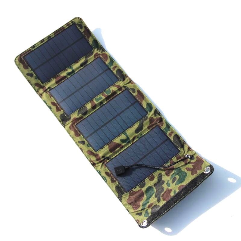 Pocket‑sized Camouflage 7W Solar Power Bank