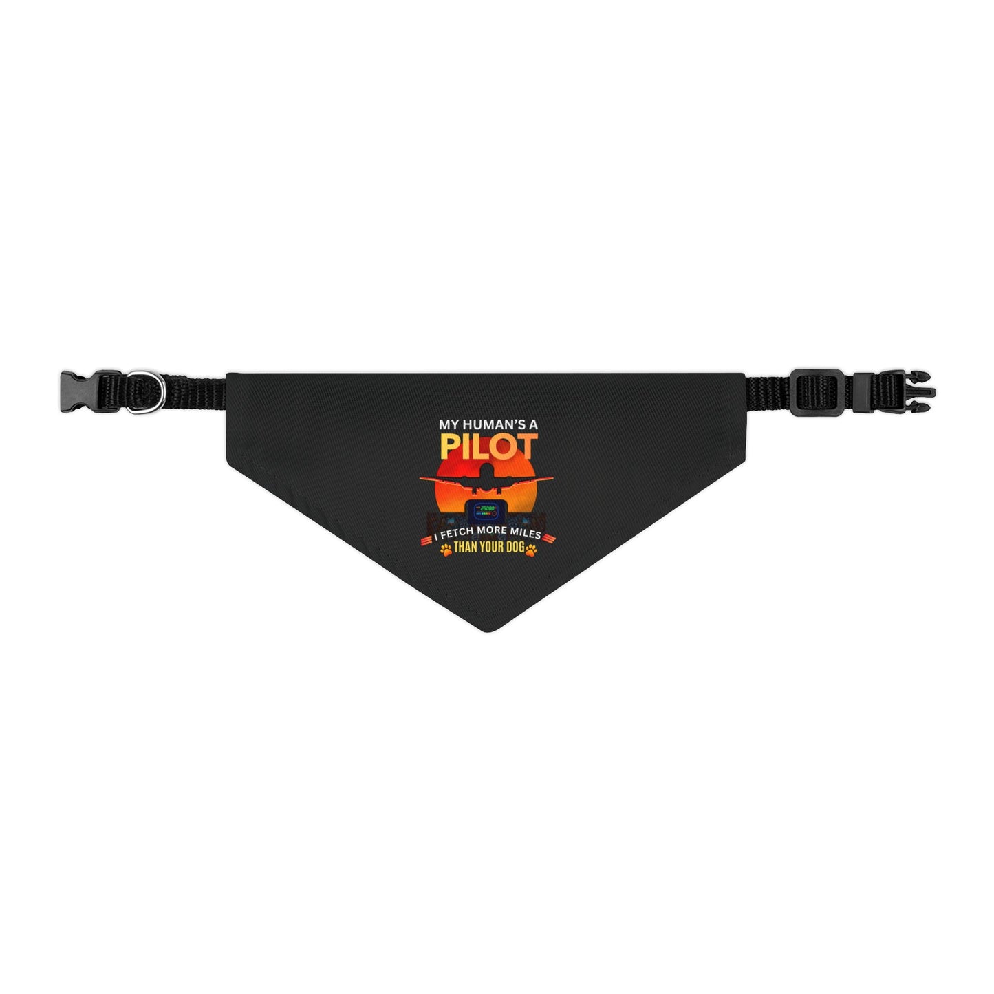 Pilot Pup Bandana Collar – “My Human’s a Pilot”