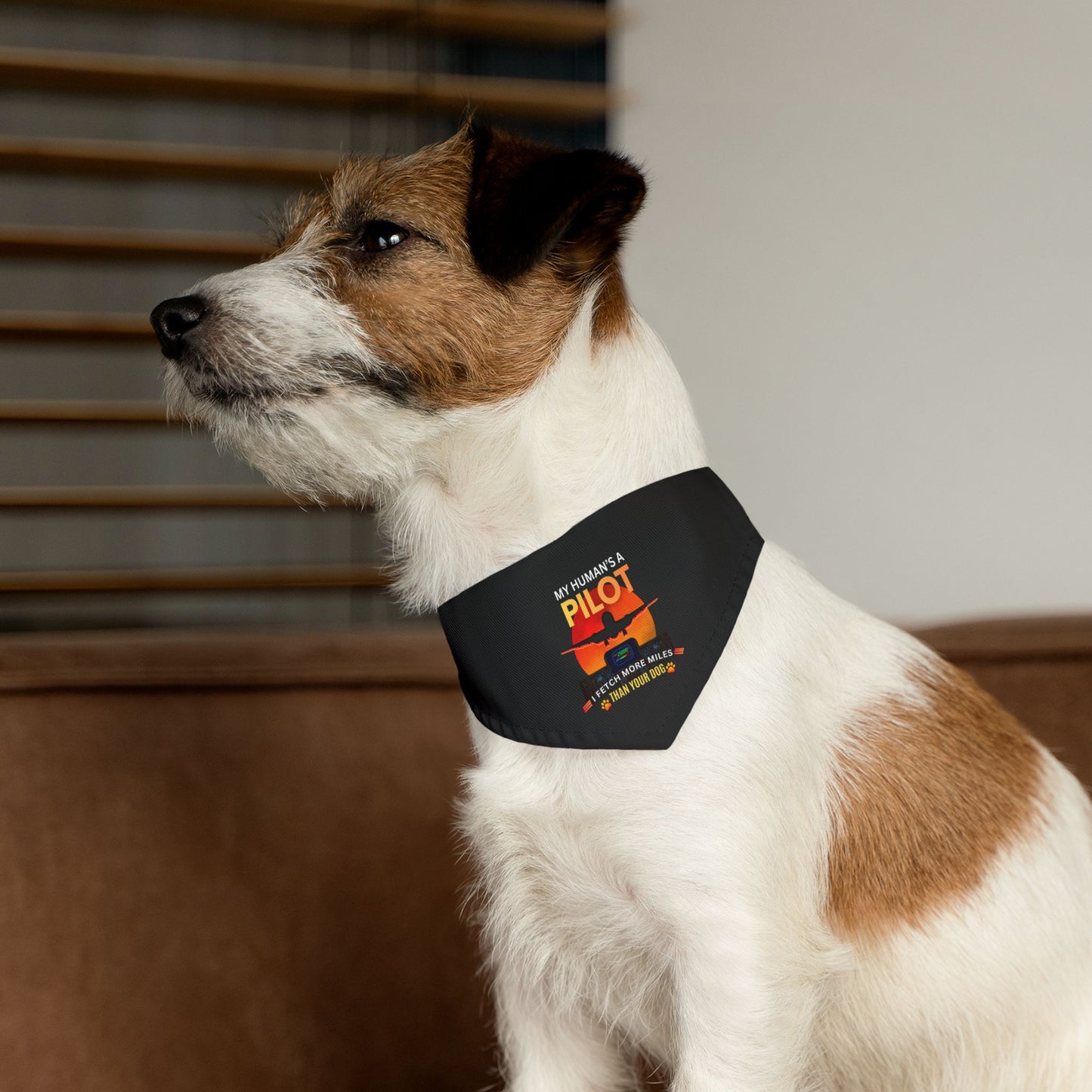 Pilot Pup Bandana Collar – “My Human’s a Pilot”