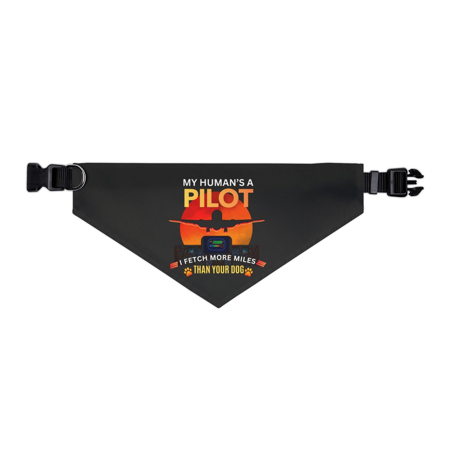 Pilot Pup Bandana Collar – “My Human’s a Pilot”