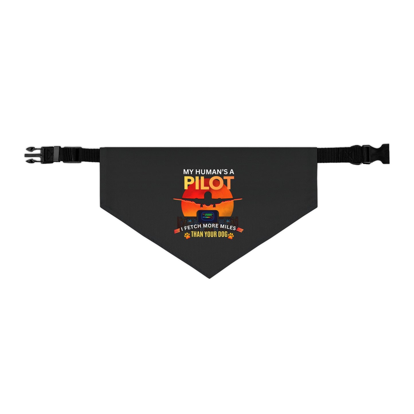 Pilot Pup Bandana Collar – “My Human’s a Pilot”