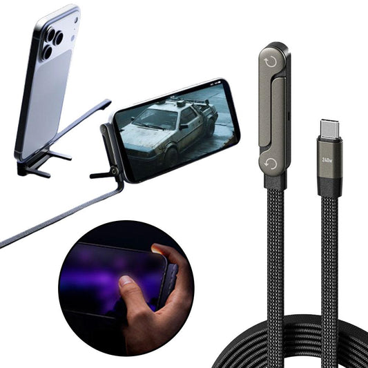 2-in-1 Fast Charging Cable & Stand Fast Charging