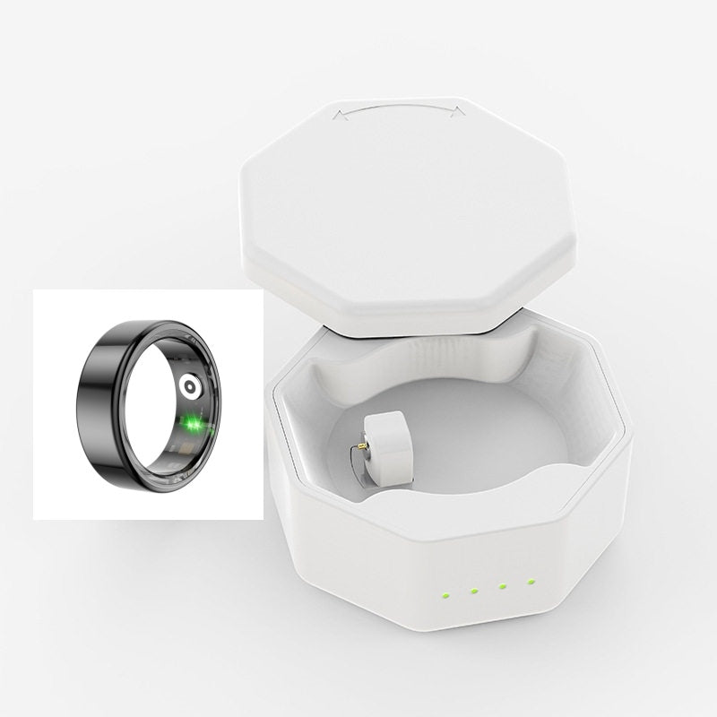 Smart Health Ring — Sleep, Steps, Heart Rate, Blood Pressure & Oxygen Tracking with Magnetic Charging