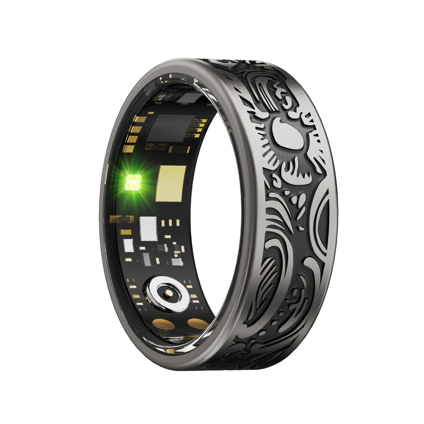 Retro Style Smart Ring — Heart Rate, Blood Pressure & Sleep Monitor