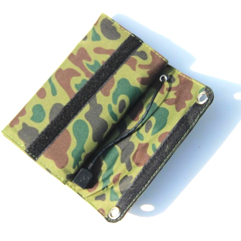Pocket‑sized Camouflage 7W Solar Power Bank