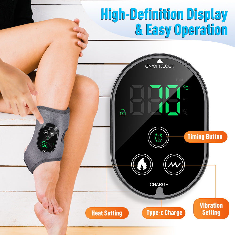 Portable Hot Compress Vibration Massager — Foot, Ankle, Knee & Elbow Relief