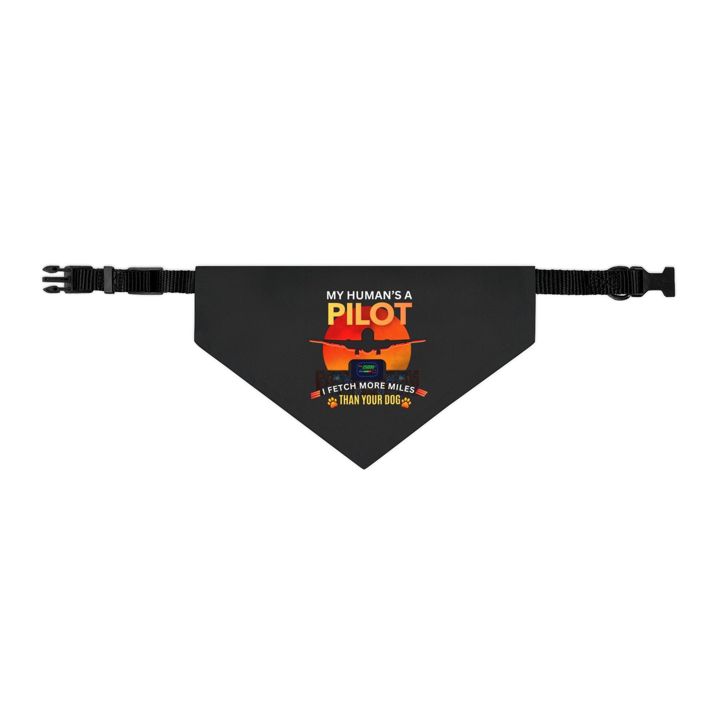 Pilot Pup Bandana Collar – “My Human’s a Pilot”