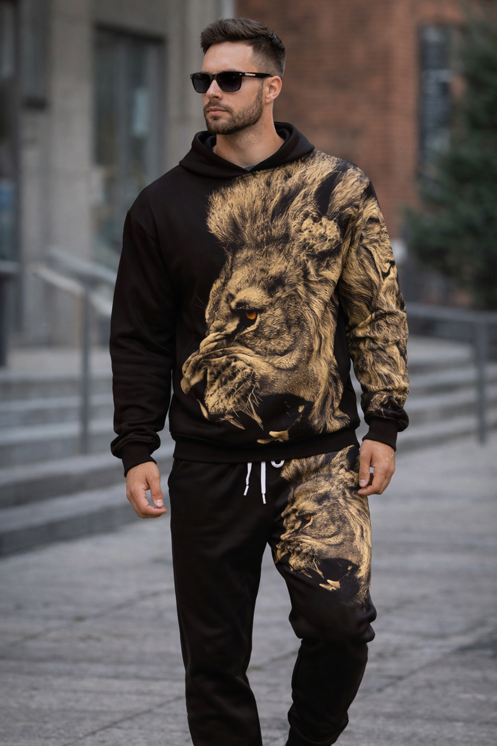 Lion’s Pride – Men’s Tracksuit Set (Sweatshirt or Hoodie + matching pants)
