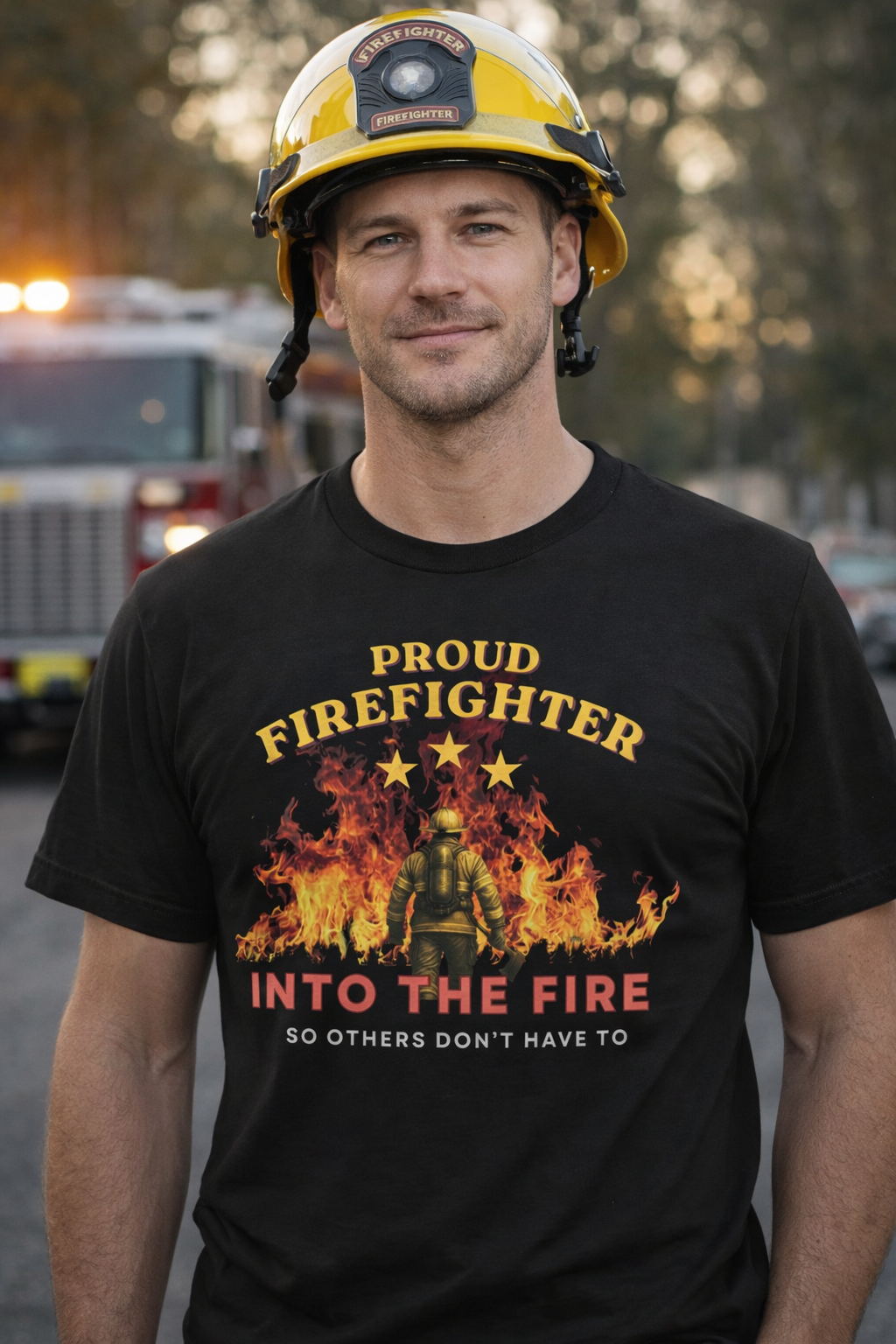 Firefighter - Into the fire so others don't have to (Unisex t-shirt)