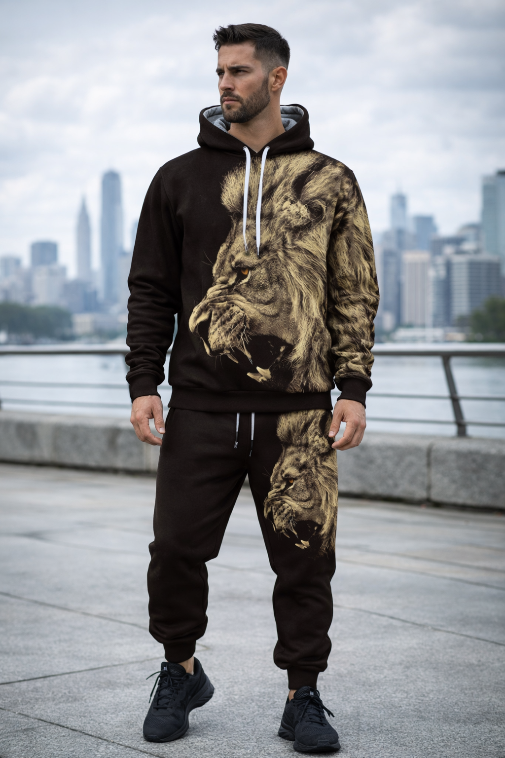 Lion’s Pride – Men’s Tracksuit Set (Sweatshirt or Hoodie + matching pants)