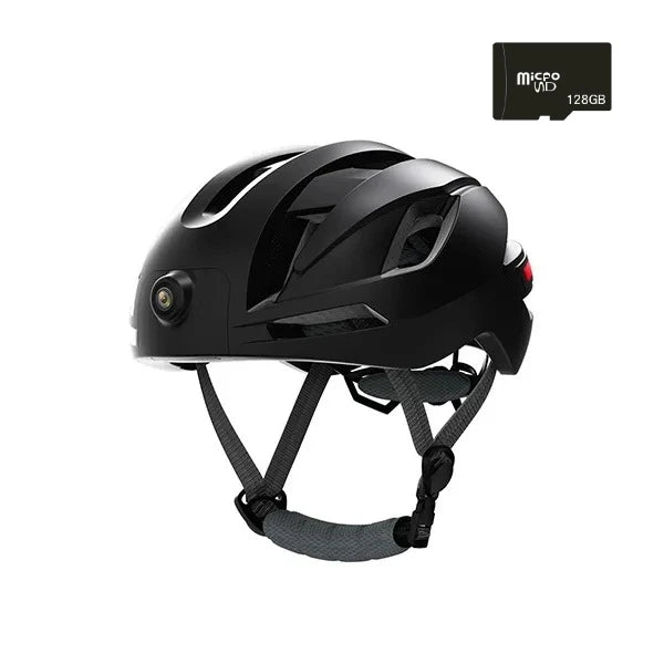 RAW3 Smart Bluetooth Bike Helmet with 1080P Camera, Audio, GPS & Rear Safety Lights (WITH or WITHOUT MicroSD Card)
