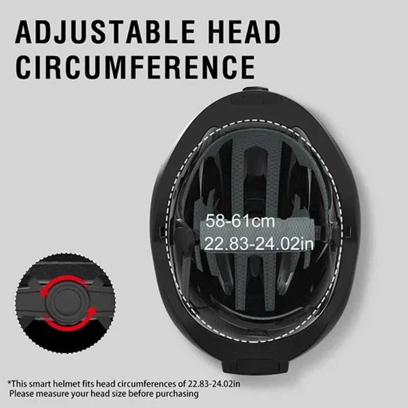 RAW3 Smart Bluetooth Bike Helmet with 1080P Camera, Audio, GPS & Rear Safety Lights (WITH or WITHOUT MicroSD Card)