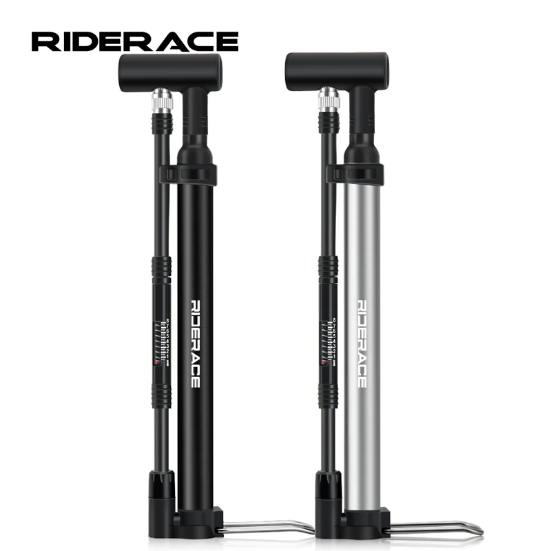 Portable Bike Pump — 120 PSI Alloy Floor Inflator (Schrader & Presta)