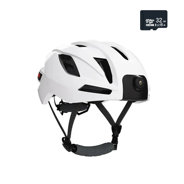 RAW3 Smart Bluetooth Bike Helmet with 1080P Camera, Audio, GPS & Rear Safety Lights (WITH or WITHOUT MicroSD Card)