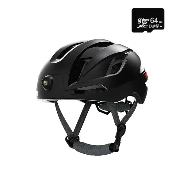 RAW3 Smart Bluetooth Bike Helmet with 1080P Camera, Audio, GPS & Rear Safety Lights (WITH or WITHOUT MicroSD Card)