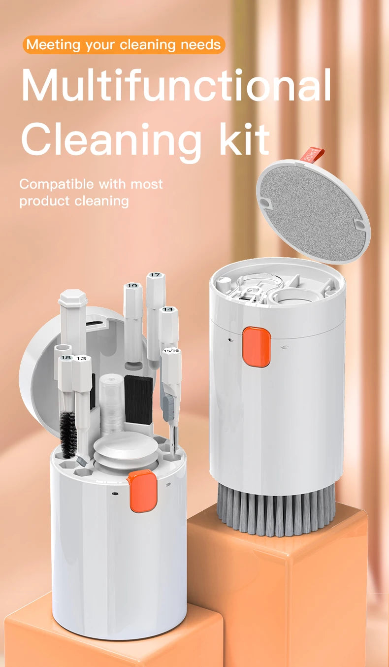 Multi‑Device Cleaning Kit (20‑in‑1 / 8‑in‑1) for Digital Camera, Mobile Phone, Laptop, Keyboard, Airpods, etc.