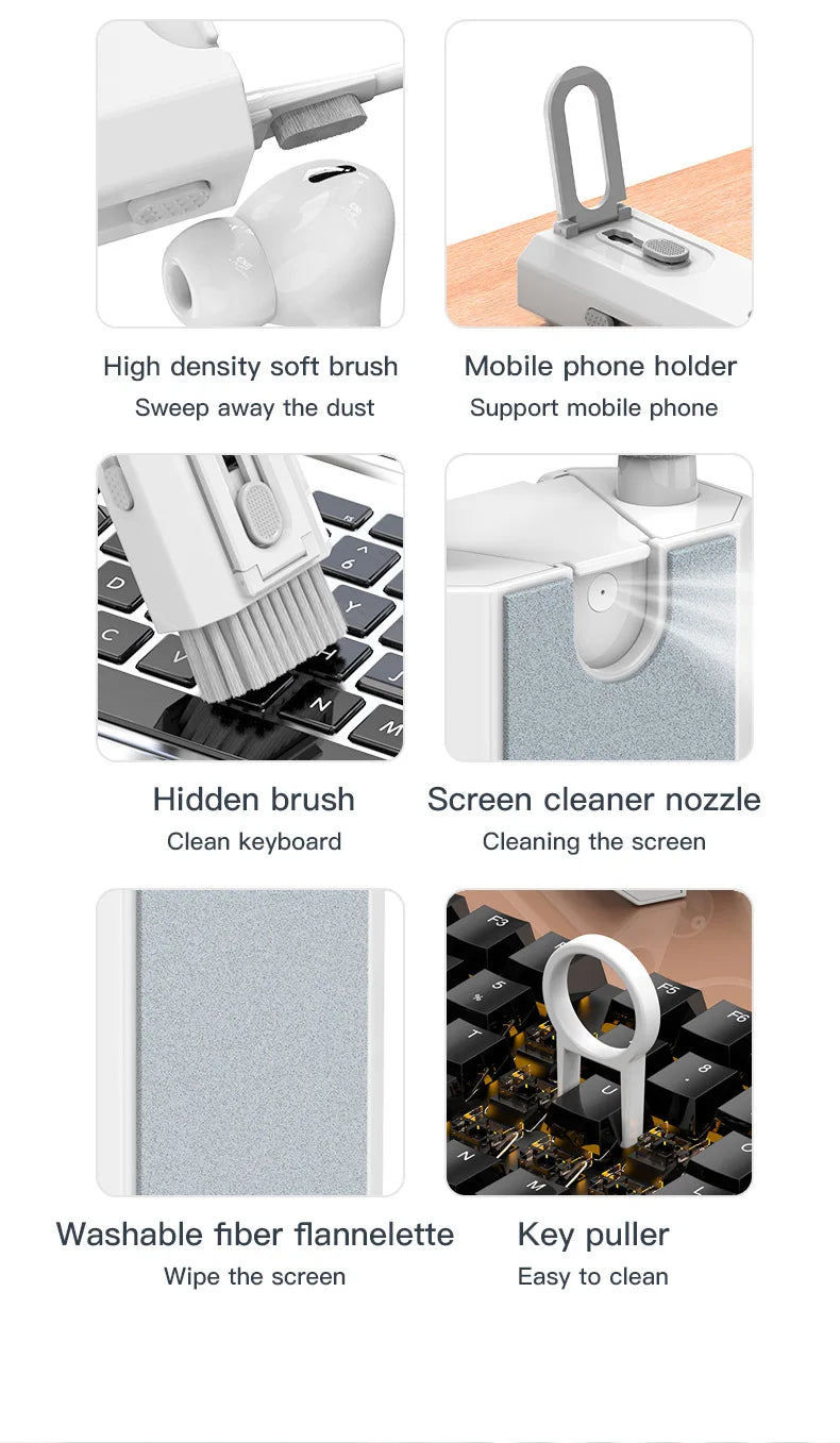 Multi‑Device Cleaning Kit (20‑in‑1 / 8‑in‑1) for Digital Camera, Mobile Phone, Laptop, Keyboard, Airpods, etc.