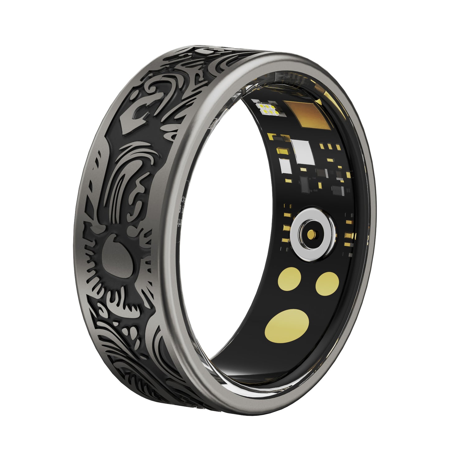 Retro Style Smart Ring — Heart Rate, Blood Pressure & Sleep Monitor