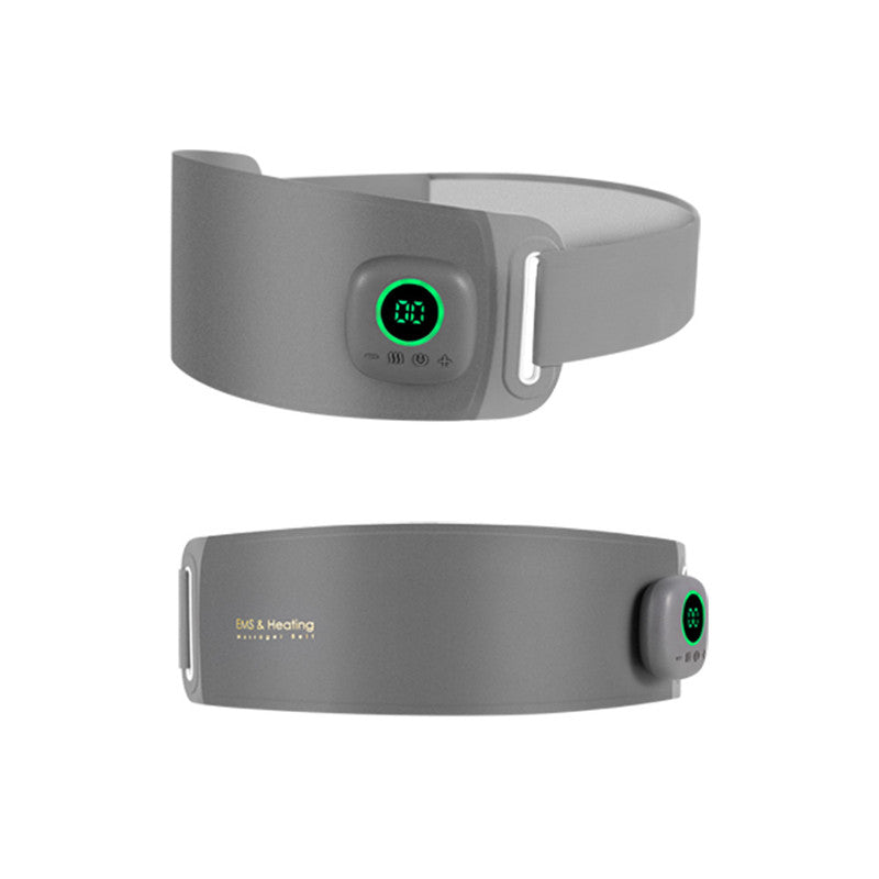 Hot Compress Pulse Waist & Tummy Massager — Slim Electrical Muscle Stimulation & Heat Therapy Belt