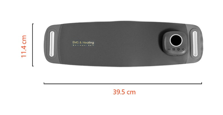 Hot Compress Pulse Waist & Tummy Massager — Slim Electrical Muscle Stimulation & Heat Therapy Belt