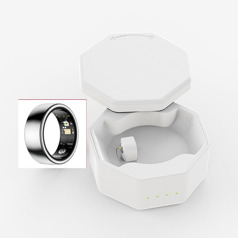 Smart Health Ring — Sleep, Steps, Heart Rate, Blood Pressure & Oxygen Tracking with Magnetic Charging
