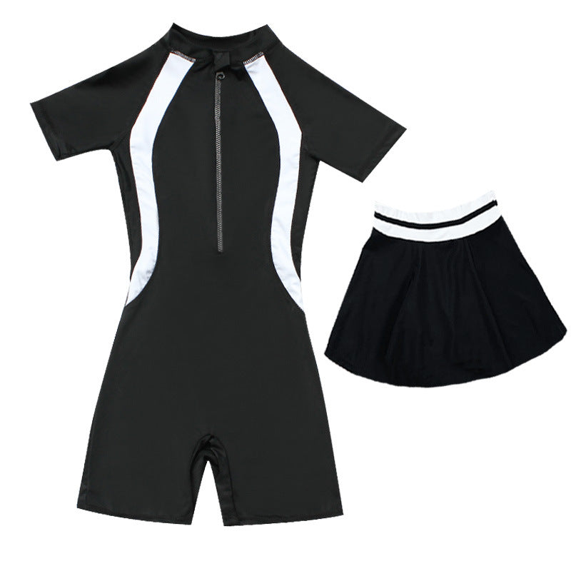 Girls’ One‑Piece Swimwear – Stylish Sun Protection & Comfort