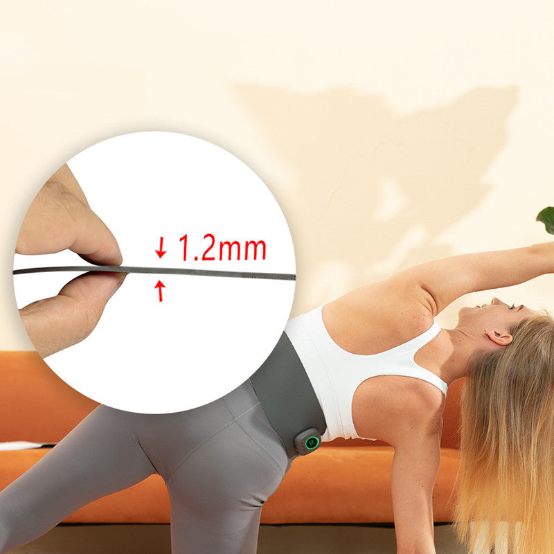 Hot Compress Pulse Waist & Tummy Massager — Slim Electrical Muscle Stimulation & Heat Therapy Belt